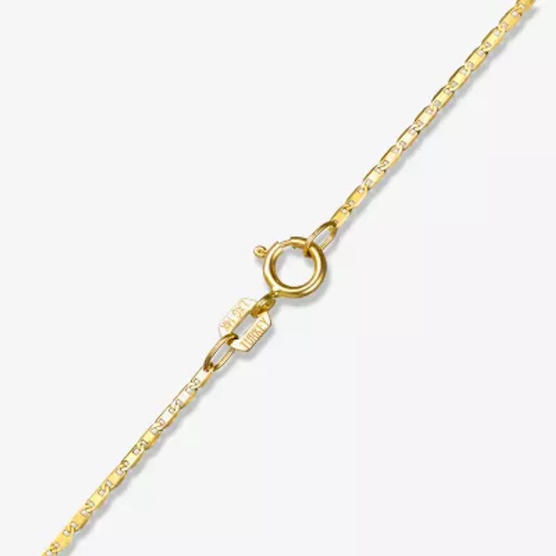 Unisex Adult 14K Gold 18 Inch Valentino Chain Necklace