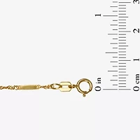 Unisex Adult 14K Gold 18 Inch Singapore Chain Necklace