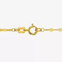 Womens 10K Gold Butterfly 18 Inch Pendant Necklace