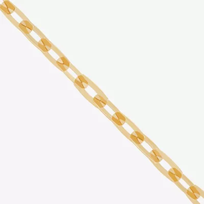 Mia Oro Womens 14K Gold 18 Inch Link Necklace