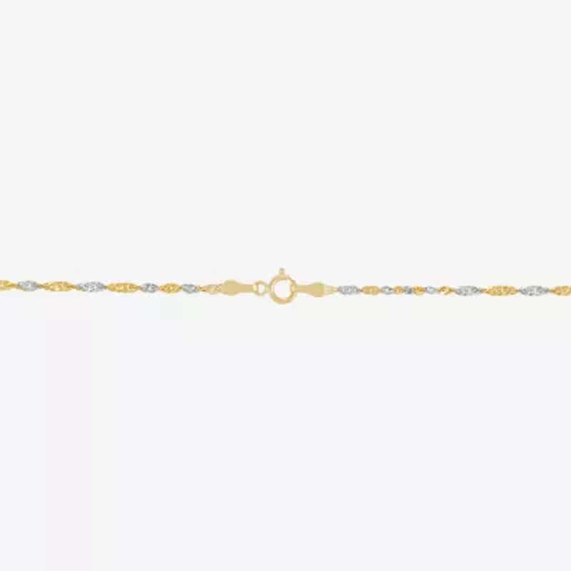 Mia Oro Womens 14K Gold 18 Inch Link Necklace