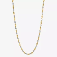 Mia Oro Womens 14K Gold 18 Inch Link Necklace
