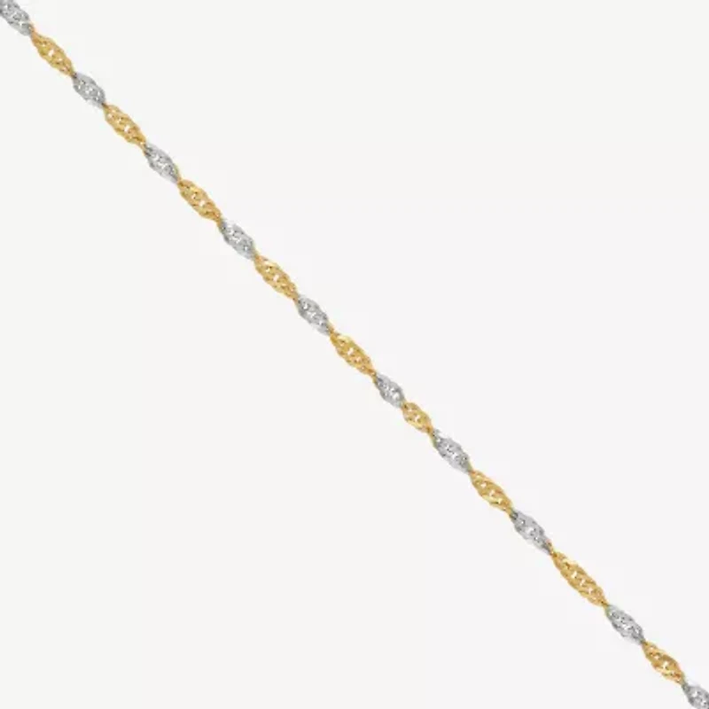 Mia Oro Womens 14K Gold 18 Inch Link Necklace