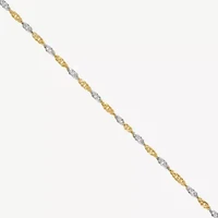 Mia Oro Womens 14K Gold 18 Inch Link Necklace