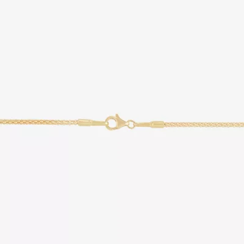 Mia Oro Womens 14K Two Tone Gold 18 Inch Link Necklace