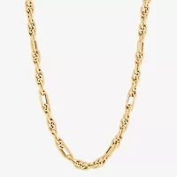 Mia Oro Womens 14K Gold 18 Inch Link Necklace