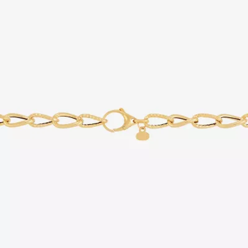 Mia Oro Womens 14K Gold 20 Inch Cable Chain Necklace