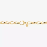 Mia Oro Womens 14K Gold 20 Inch Cable Chain Necklace