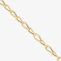 Mia Oro Womens 14K Gold 20 Inch Cable Chain Necklace