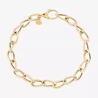 Mia Oro Womens 14K Gold 7.5 Inch Link Bracelet