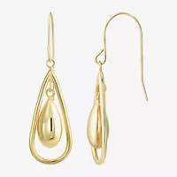 Womens 14K Gold Drop Earrings