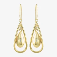 Womens 14K Gold Drop Earrings