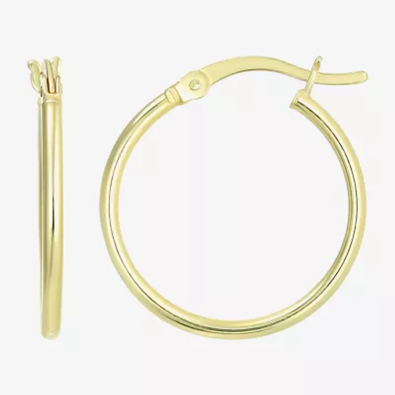 Womens 24K Gold Over Silver Round 3 Pair Earring Set