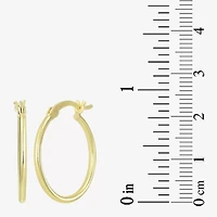 Womens 24K Gold Over Silver Round 3 Pair Earring Set