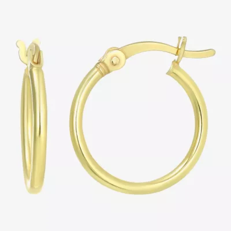Womens 24K Gold Over Silver Round 3 Pair Earring Set