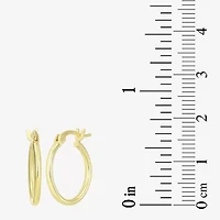 Womens 24K Gold Over Silver Round 3 Pair Earring Set