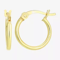 Womens 24K Gold Over Silver Round 3 Pair Earring Set