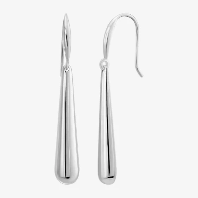 Womens Sterling Silver Drop Earrings