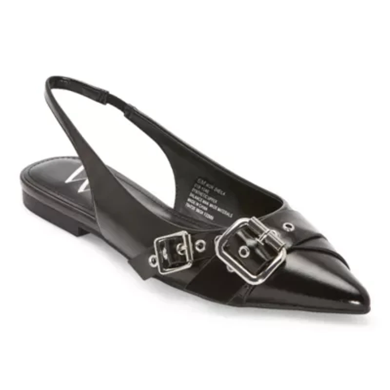 Worthington Sheila Womens Pointed Closed Toe Ballet Flats