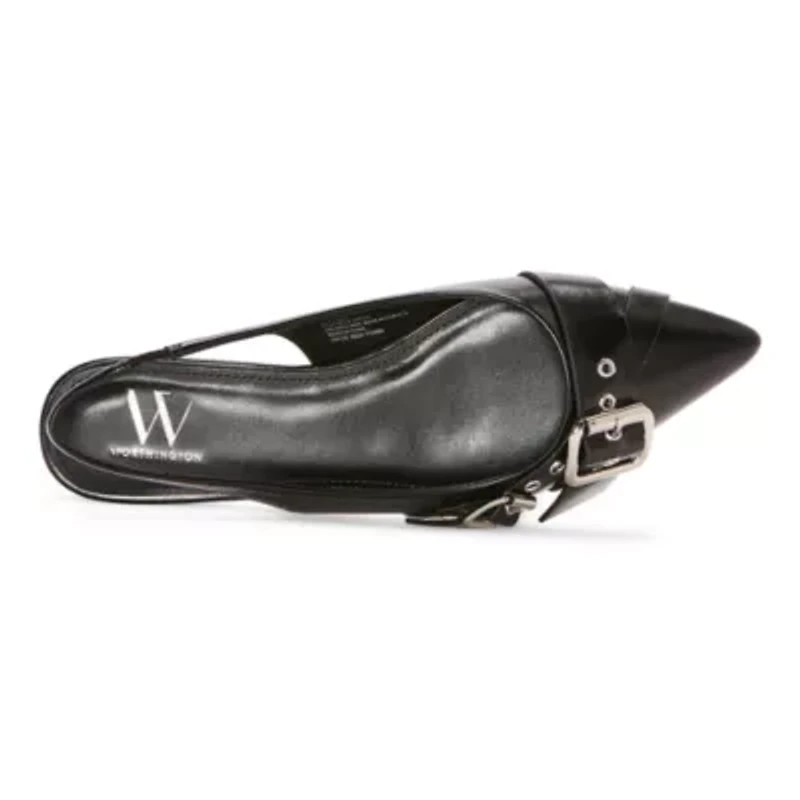 Worthington Sheila Womens Pointed Closed Toe Ballet Flats