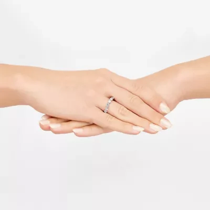 Limited Quantities! (H-I / Si1-Si2) 9-Stone Womens 3MM 1 5/8 CT. T.W. Lab Grown White Diamond 14K White Gold Anniversary Wedding Band