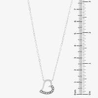 Limited Quantities! Womens 1/ CT. T.W. Natural White Diamond Sterling Silver Heart 2-pc. Jewelry Set