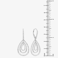 Limited Quantities! Womens 1 CT. T.W. Natural White Diamond Sterling Silver Drop Earrings