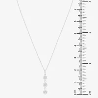 Limited Quantities! Womens 1/4 CT. T.W. Natural White Diamond Sterling Silver 18 Inch Pendant Necklace