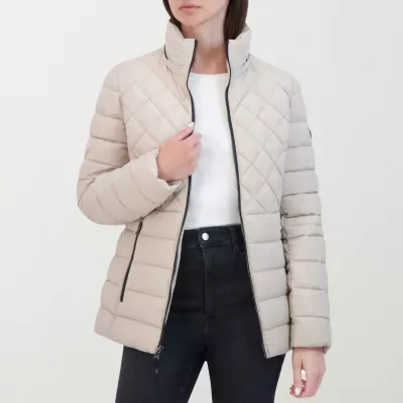 Hfx Womens Hooded Easy-on + Easy-off Lightweight Puffer Jacket