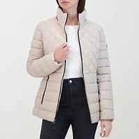 Hfx Womens Hooded Easy-on + Easy-off Lightweight Puffer Jacket