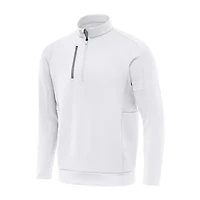 Antigua Generation Mens Mock Neck Long Sleeve Active Quarter-Zip Pullover