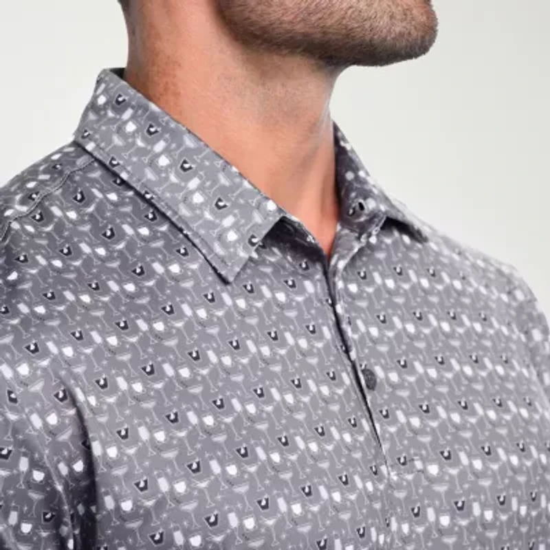 Antigua Happy Hour Mens Regular Fit Short Sleeve Polo Shirt