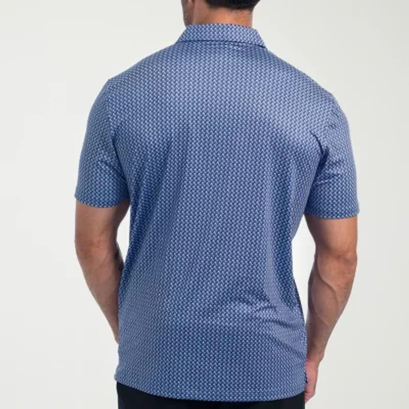 Antigua Streak Mens Regular Fit Short Sleeve Polo Shirt