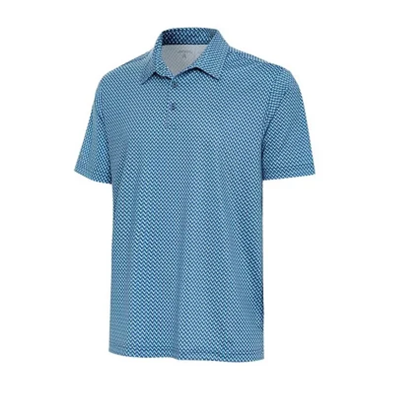 Antigua Streak Mens Regular Fit Short Sleeve Polo Shirt