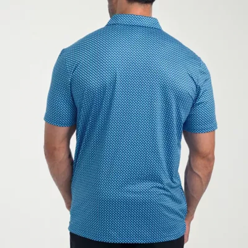 Antigua Streak Mens Regular Fit Short Sleeve Polo Shirt