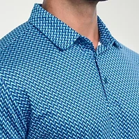 Antigua Streak Mens Regular Fit Short Sleeve Polo Shirt