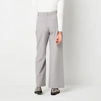 by&by Womens Juniors Wide Leg High Rise Trouser
