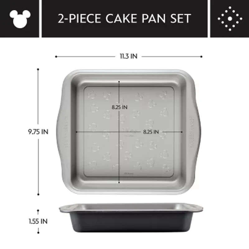 Farberware Disney Bake with Mickey Mouse 2-pc. Cake Pan Set