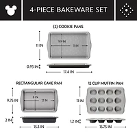 Farberware Disney Bake with Mickey Mouse 4-pc. Bakeware Set