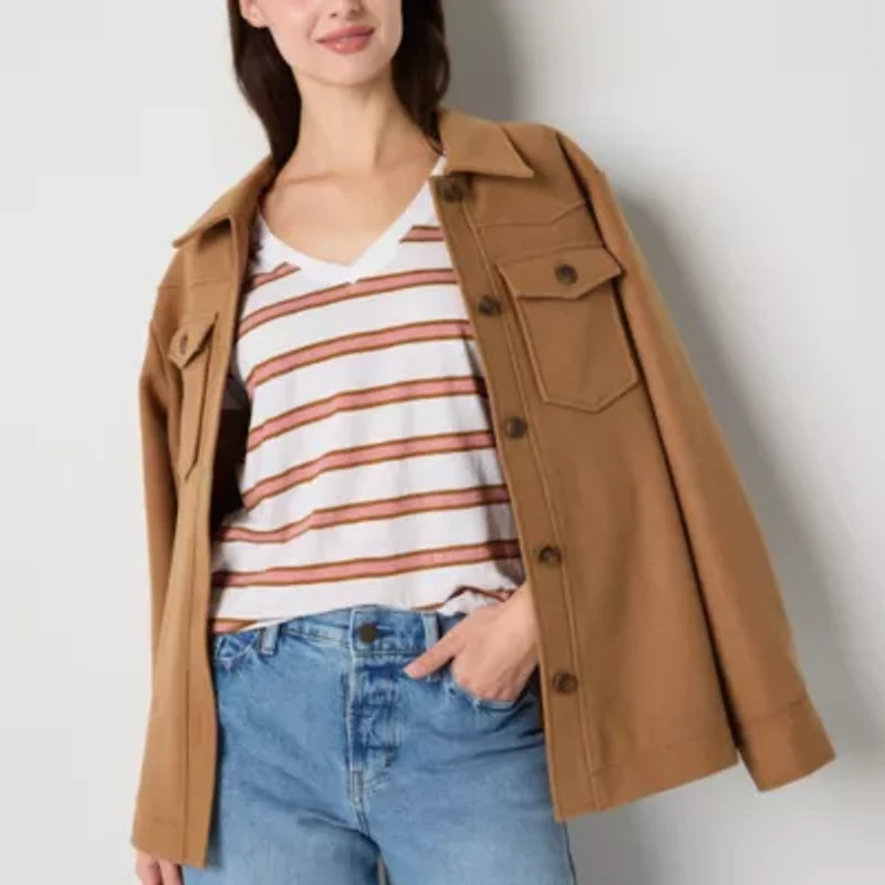 a.n.a Womens V Neck Short Sleeve T-Shirt