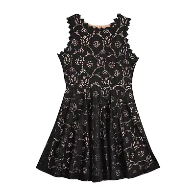 Rare Editions Big Kid Girls Sleeveless Skater Dress