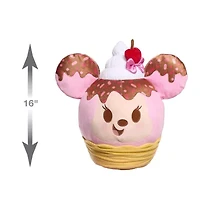 Disney Collection Munchlings 16" Strawberry Sundae Scented" Minnie Mouse Stuffed Animal