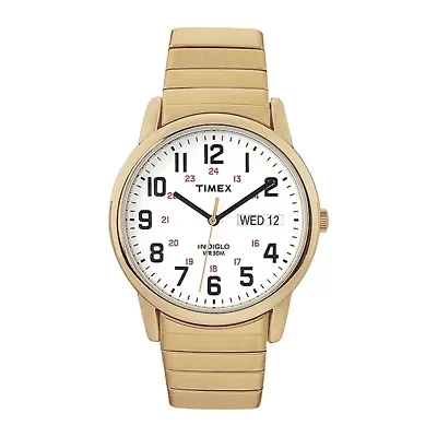 Timex® Easy Reader Mens Gold-Tone Stainless Steel Expansion Strap Watch T204719J