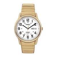 Timex® Easy Reader Mens Gold-Tone Stainless Steel Expansion Strap Watch T204719J