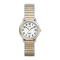 Timex® Easy Reader Womens Two-Tone Stainless Steel Expansion Bracelet Watch T2H4919J