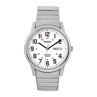 Timex® Easy Reader Mens Stainless Steel Expansion Strap Watch T2N0919J