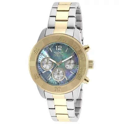 Invicta® Angel Womens Two-Tone Mother-Of-Pearl Bracelet Watch 21613