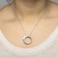 Star Wars® Stainless Steel Mobius Circle Pendant Necklace