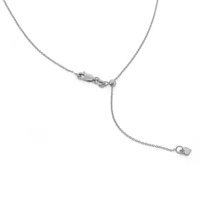 Unisex Adult Sterling Silver 22 Inch Cable Chain Necklace