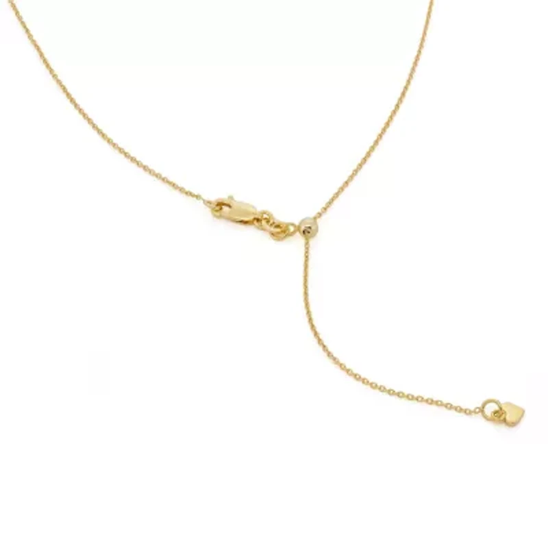 Unisex Adult 14K Gold Over Silver 22 Inch Cable Chain Necklace
